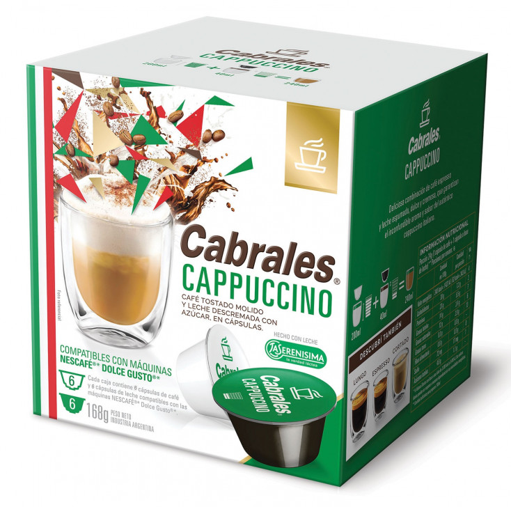 FoodNess - Cápsula de café compatible Dolce Gusto sin lactosa y