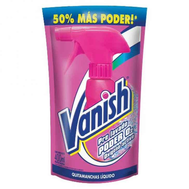 Quitamanchas Vanish prelavado rosa 400 ml. - Carrefour